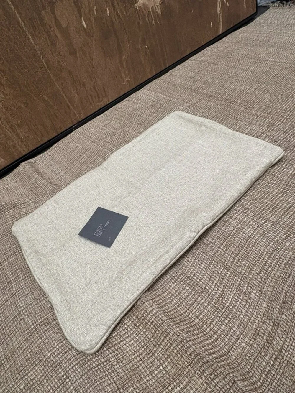 RH Restoration Hardware Custom Italian Pietro Solid Piped Lumbar Pillow Cover